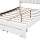 preview thumbnail 7 of 48, Seashell-Shaped Platform Bed Frame with 2 Drawers & LED
