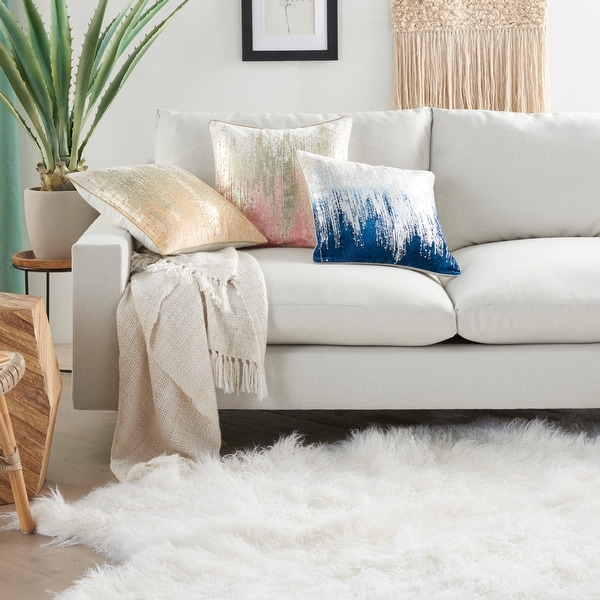 glam throw pillows