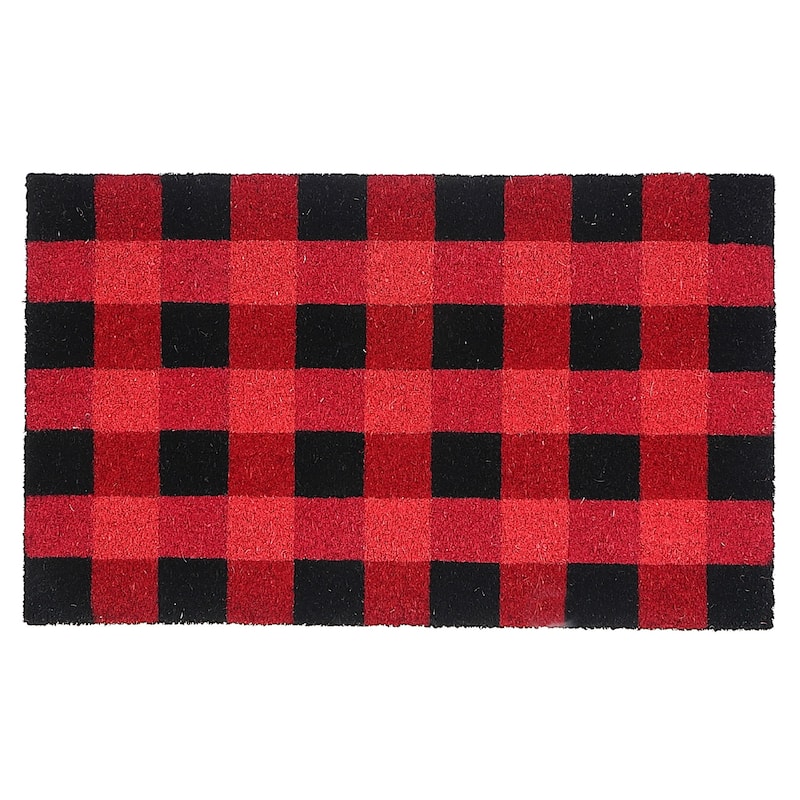Coir Door Mat Red Buffalo