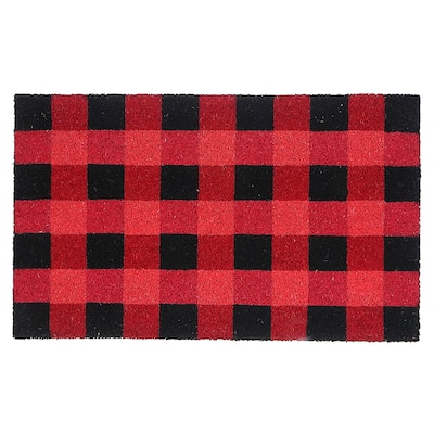 Coir Door Mat Red Buffalo