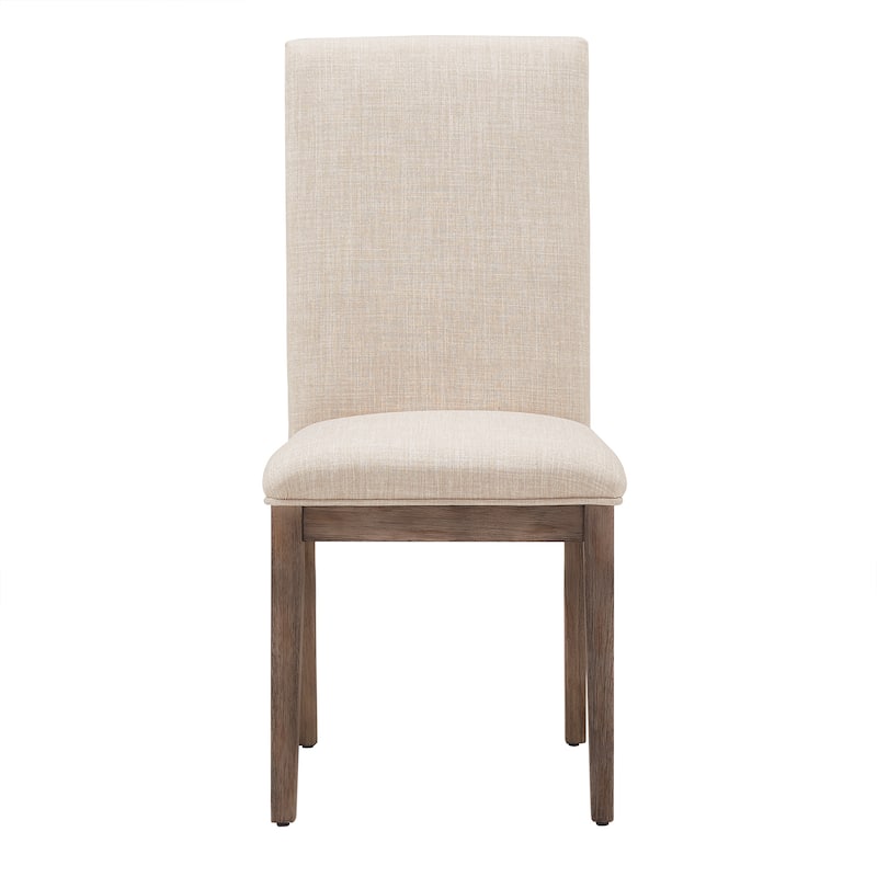 Voyager Nailhead Accent Parson Linen Dining Chair (Set of 2) by iNSPIRE Q Artisan
