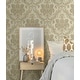 preview thumbnail 5 of 4, Seabrook Designs Rosita Acanthus Damask Unpasted Wallpaper