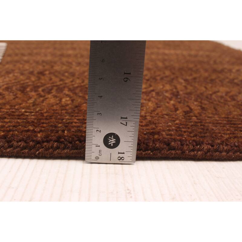 ECARPETGALLERY Hand-knotted Peshawar Ziegler Brown Wool Rug - 4'0 x 6'2