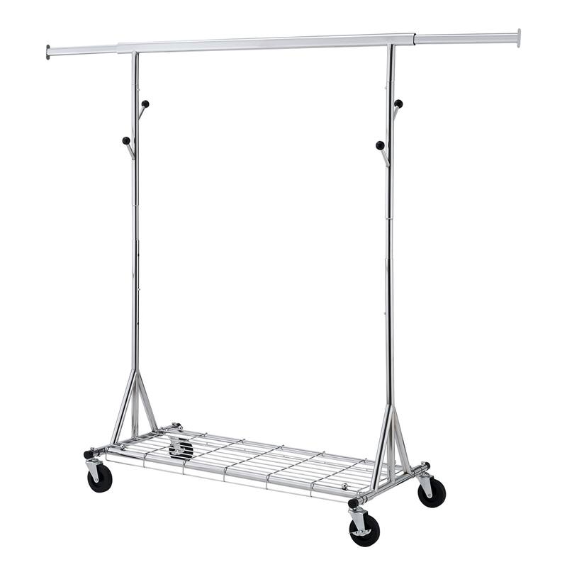 600LBS Metal Portable Rolling Clothes Racks with Wheels