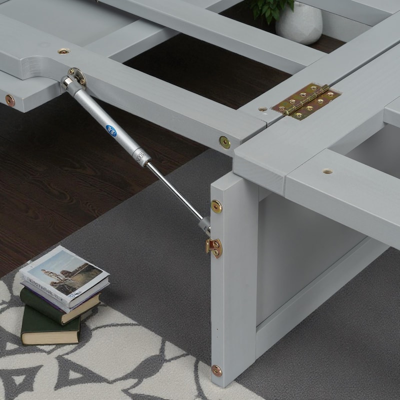 Full Size Murphy Bed with Large Storage Drawers, Space-Saving Foldable Wall Bed with Elegant Front Design