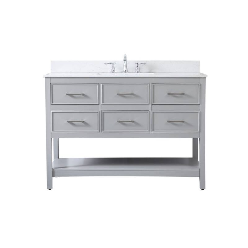 Elegant Lighting VF19048-BS Sinclaire 48" Free Standing Single Basin - Grey