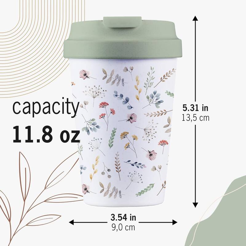 BrainStream Plant Based 12 oz Sustainable Deluxe Cup