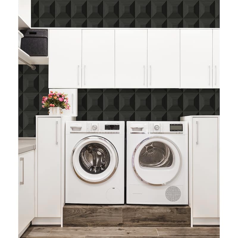 NextWall Quadrant Geo Peel and Stick Wallpaper