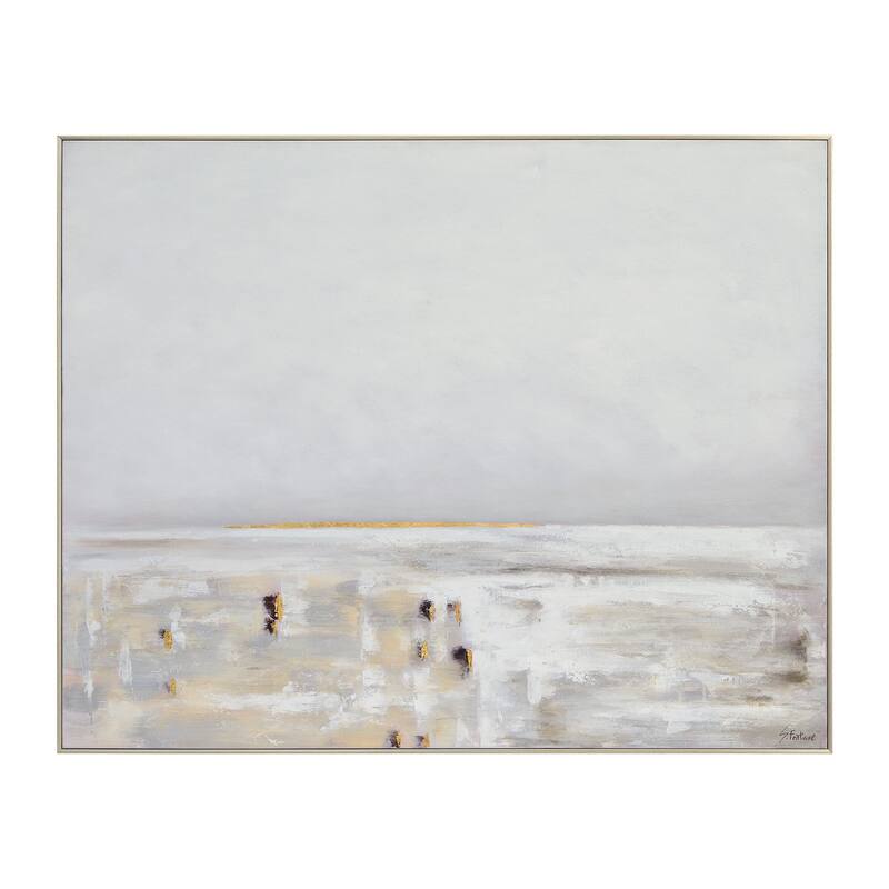 Renwil Lynx 50" Wide Canvas Art, Grey