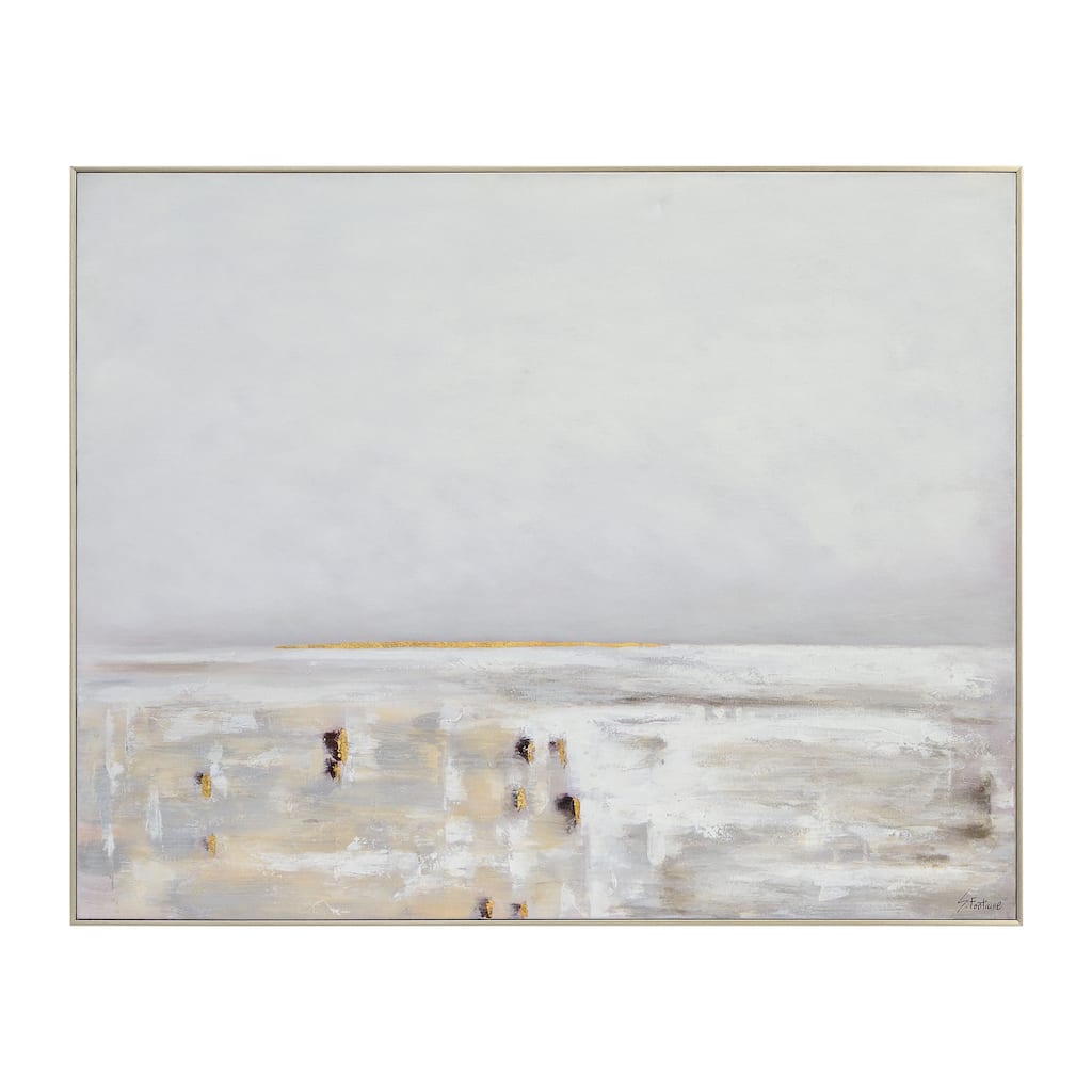 Renwil Lynx 50" Wide Canvas Art, Grey