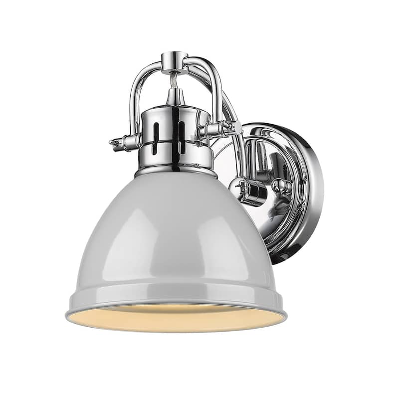 Golden Lighting Duncan Single Light 9" Tall Bathroom Sconce