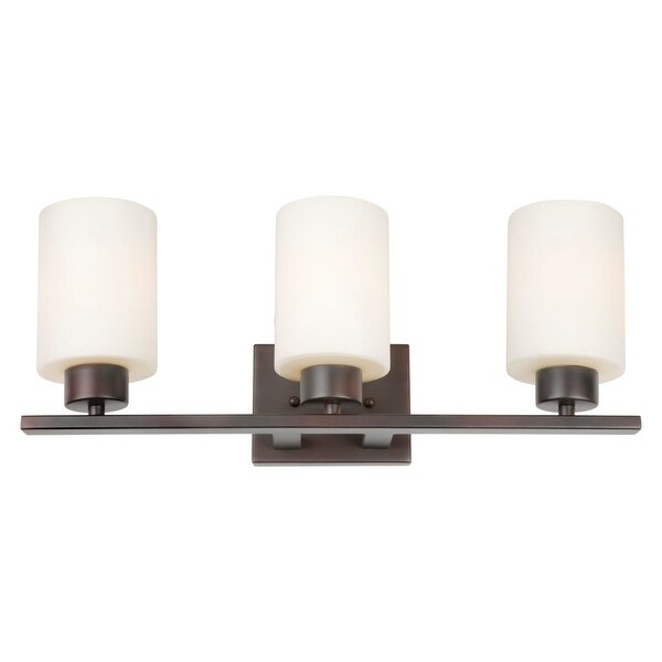 Forte Lighting 5186 03 3 Light 21 Wide Bathroom Vanity Forte Lighting 5186 03 3 Light 21 Wide Bathroom Vanity With Satin