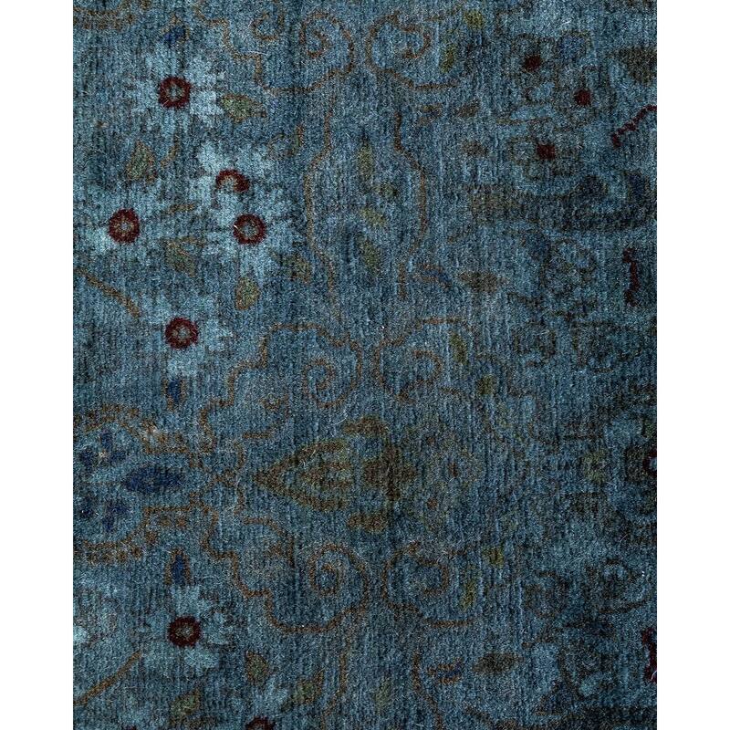 Fine Vibrance One-of-a-Kind Hand-Knotted Area Rug - Gray, 6' 1" x 6' 1" - 6' 1" x 6' 1"