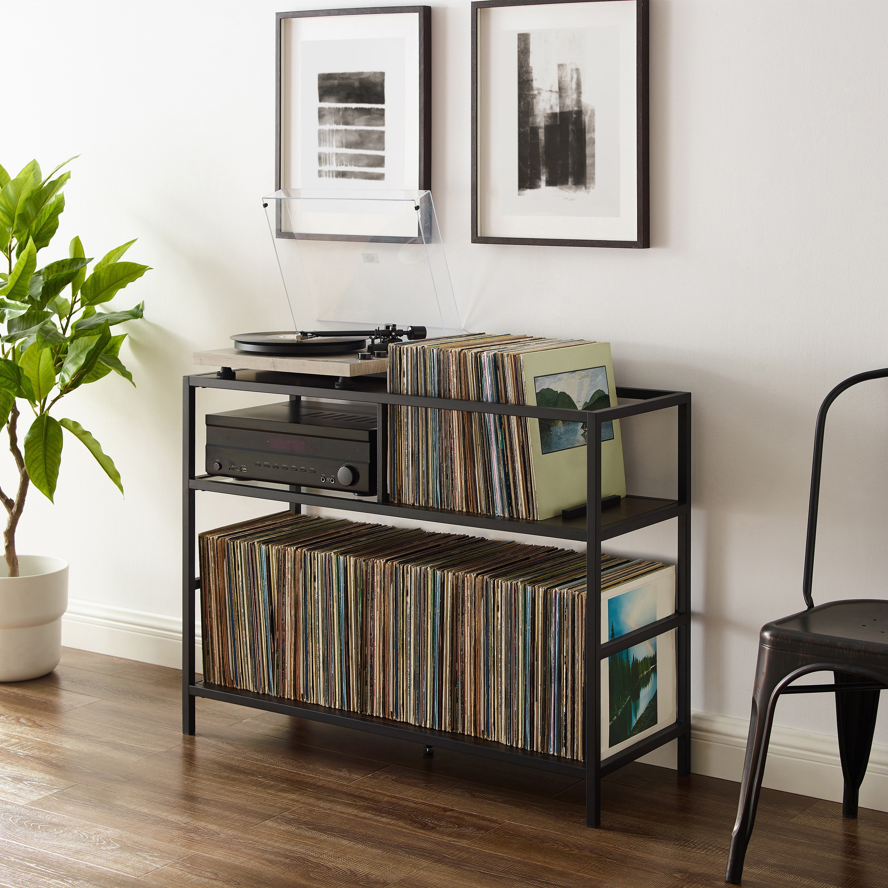 Record Storage Shelf