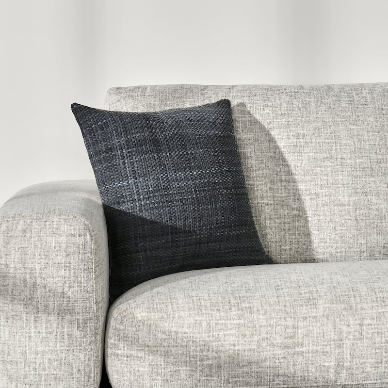Villa by Classic Home Bassinet 18" Genuine Suede Leather Throw Pillow