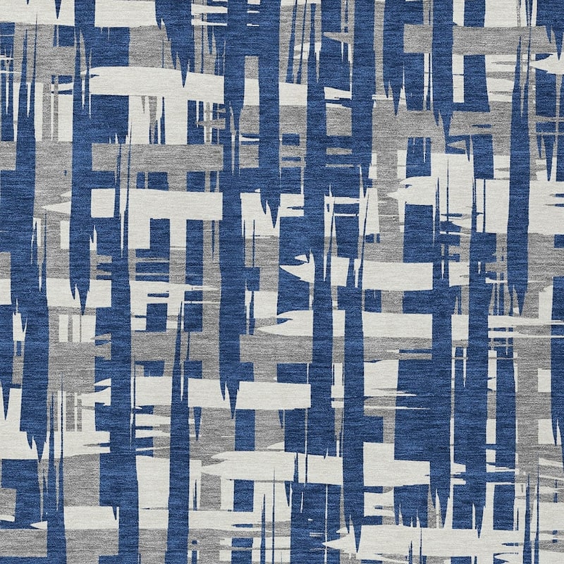 HomeRoots Striped Transitional Rectangle Outdoor Rug
