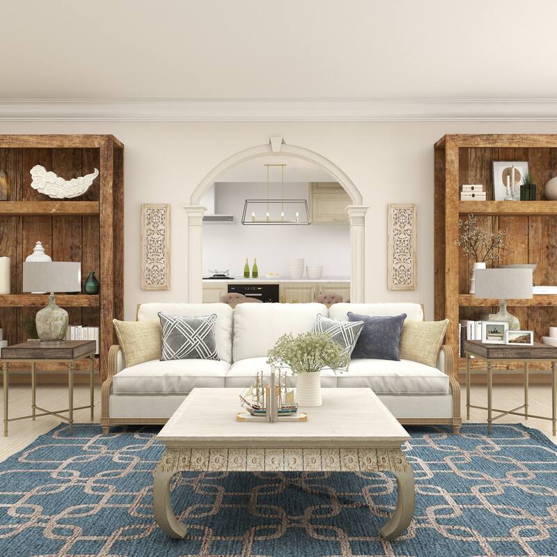 White Wood Sail Boat Decorative Bookends with Real Boat Rigging and Gold Corners (Set of 2)