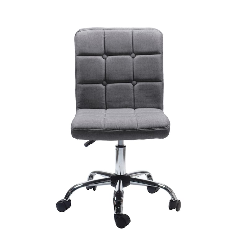 Porthos Home Alice Tufted Fabric Office Chair with Metal Base