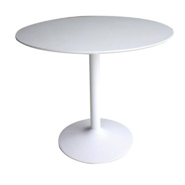 Round Dining Table In White Overstock 22579169