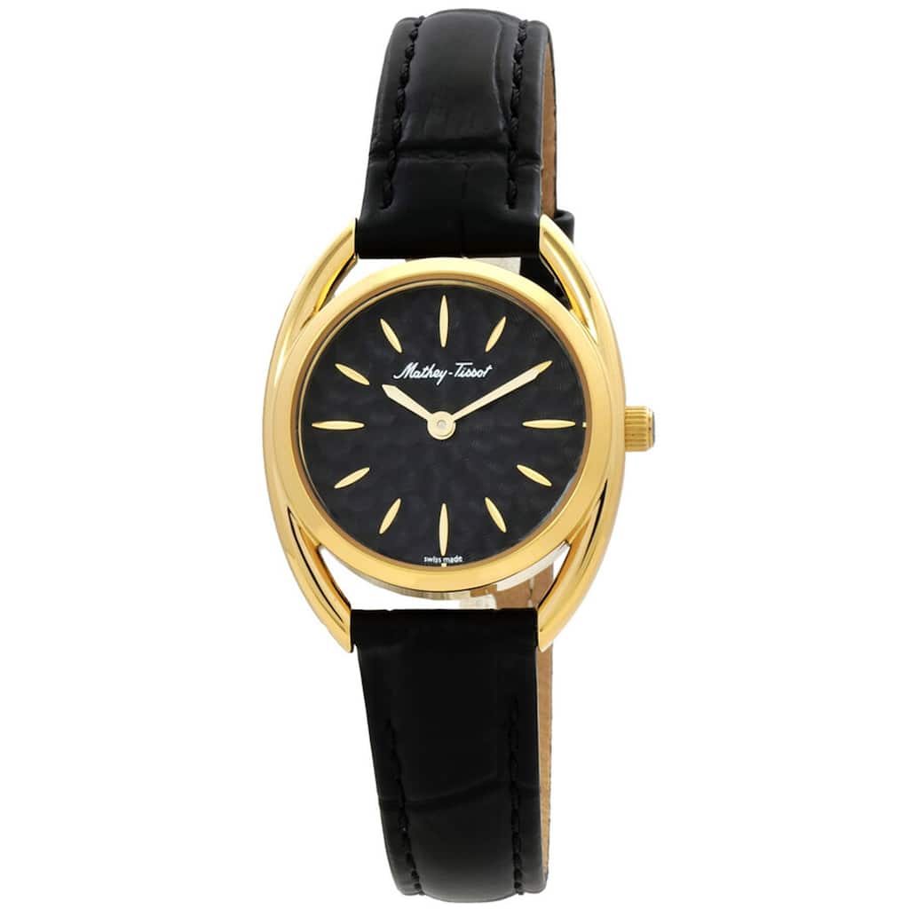 Mathey Tissot Women's Saphira Black Dial Watch - D933PLYN - 6 (36)