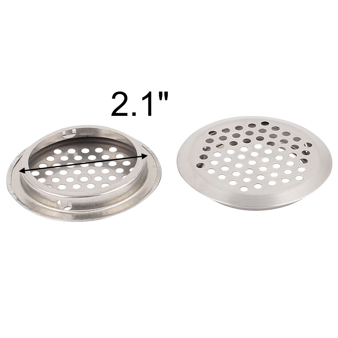 53mm Bottom Dia Mesh Panel Shoes Cupboard Cabinet Air Vent Louver Cover 5pcs 
