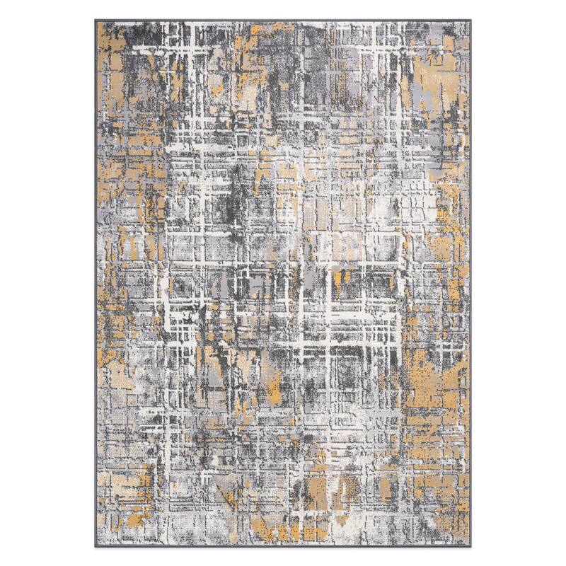 World Rug Gallery Distressed Abstract Area Rug