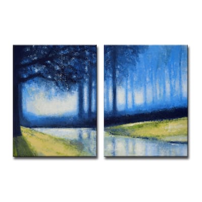 'Crystal Creek' 2 Piece Wrapped Canvas Wall Art Set by Norman Wyatt Jr.