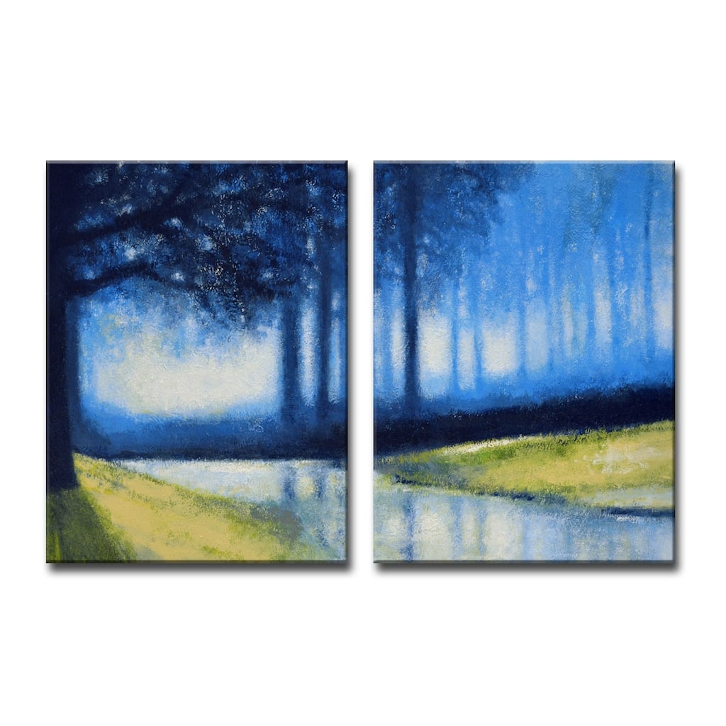'Crystal Creek' 2 Piece Wrapped Canvas Wall Art Set by Norman Wyatt Jr.