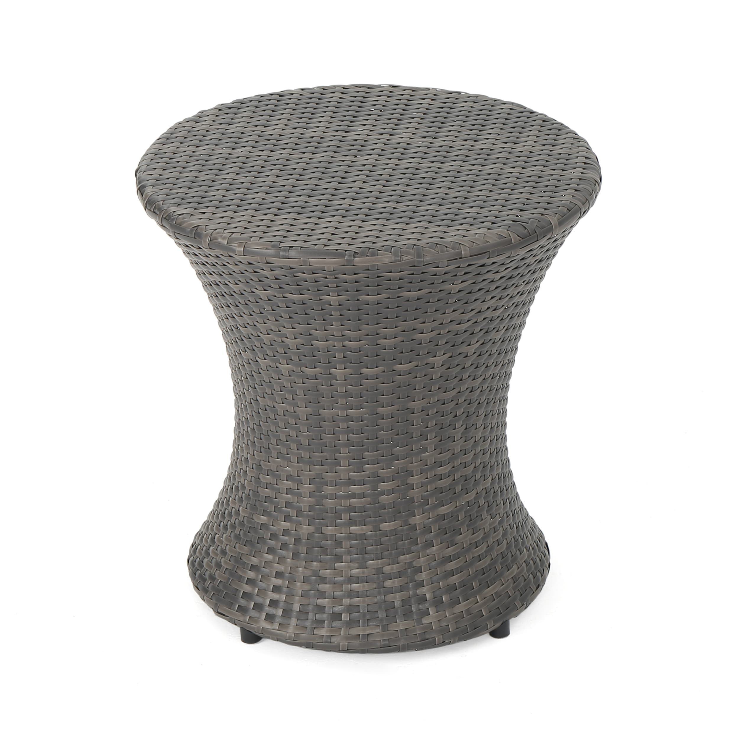 Grey Christopher Knight Home 214866 Adriana Outdoor Accent Table