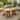 Christopher Knight Home - 83" Farmhouse Solid Acacia Wood Outdoor Oval Dining Table with Dual Slatted Pedestal Bases