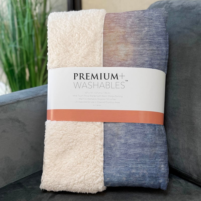 Premium Machine Washable ASB212 Santa Sherpa Throw Blanket