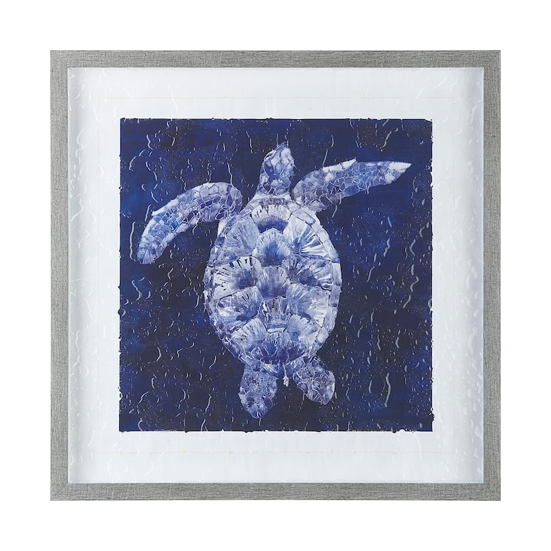 Sea Turtle Shadow II Framed Art Print