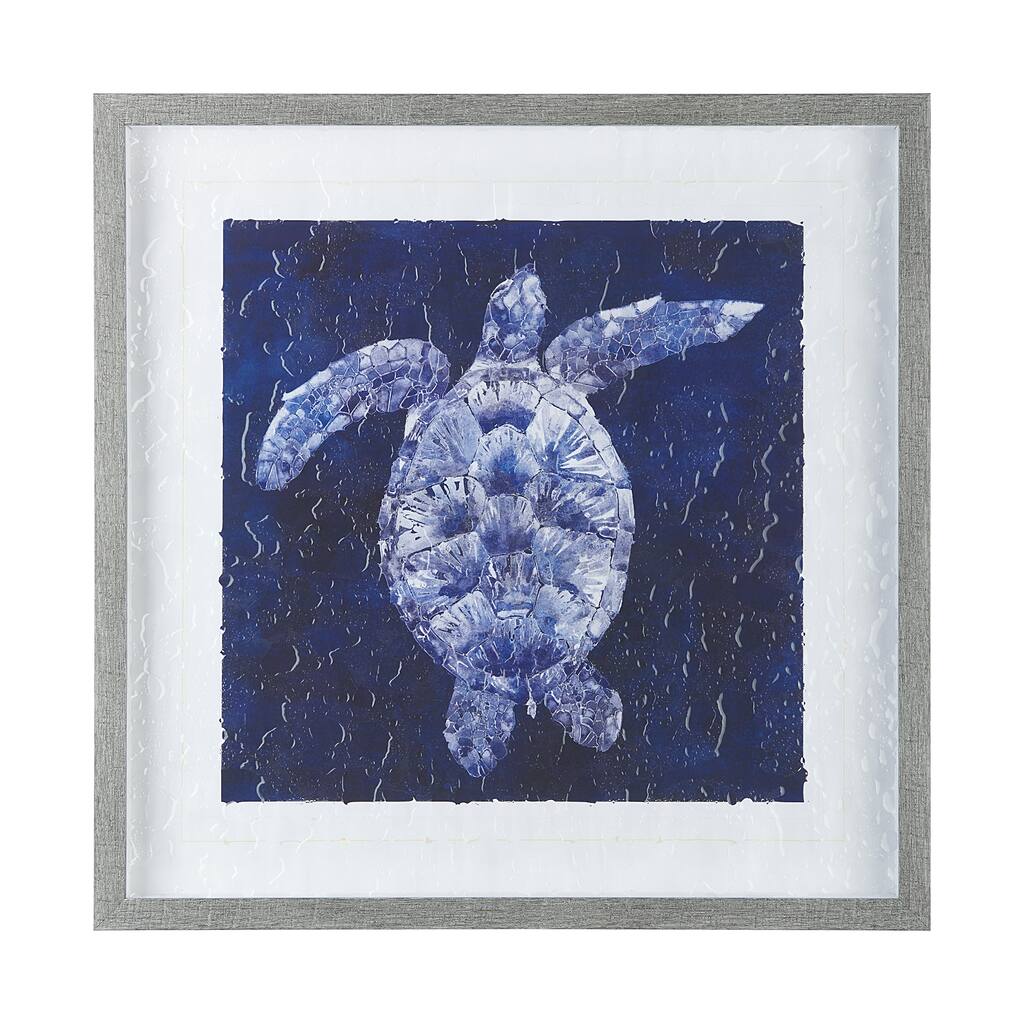 Sea Turtle Shadow II Framed Art Print