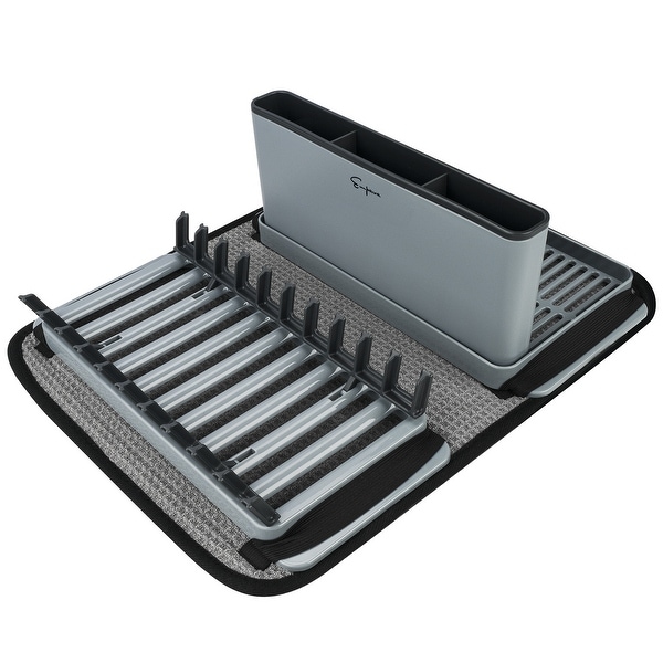 Outdoor Camping Gear Countertop Dish Rack Set with Sponge Drying