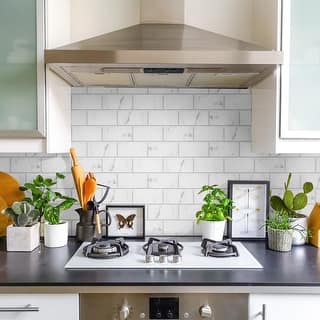 Merola Tile Classico Carrara Glossy 3" x 6" Ceramic Wall Tile