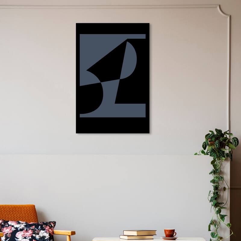 Wynwood Studio Canvas Advertising Berlin Art Gallery Poster 19 Black and Tan Modern & Contemporary Wall Art Canvas Print - 20 x 30