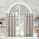 Archaeo Washed Cotton Twist Tab Cafe Curtain Pair - Silver Gray - 52" x 36"
