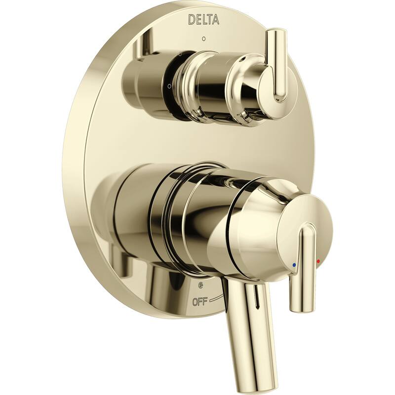 Delta Trinsic 17 Series Pressure Balanced Valve Trim with Integrated - Brilliance Polished Nickel