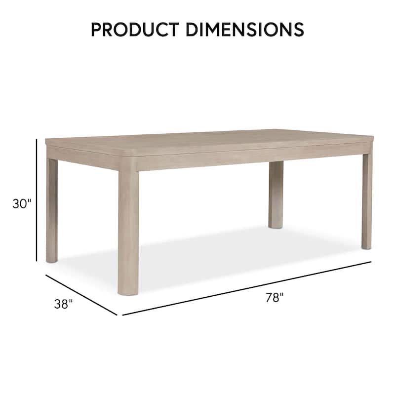 Furniture of America Billet Modern 5-Piece Natural Oak Wood Dining Table Set