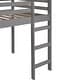 preview thumbnail 11 of 29, Modern Style Loft Bed with Built-in Roof, Slide and Ladder, Space-saving, Twin Size