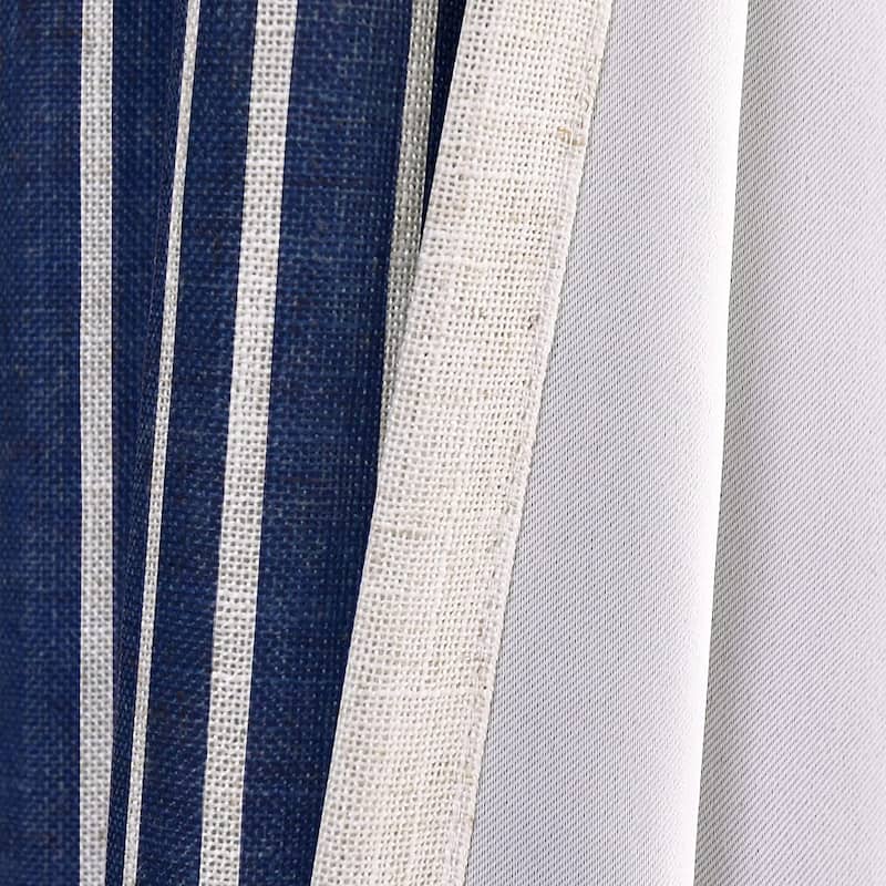 DriftAway Chris Vertical Striped Pattern Blackout Room Darkening Tie Up