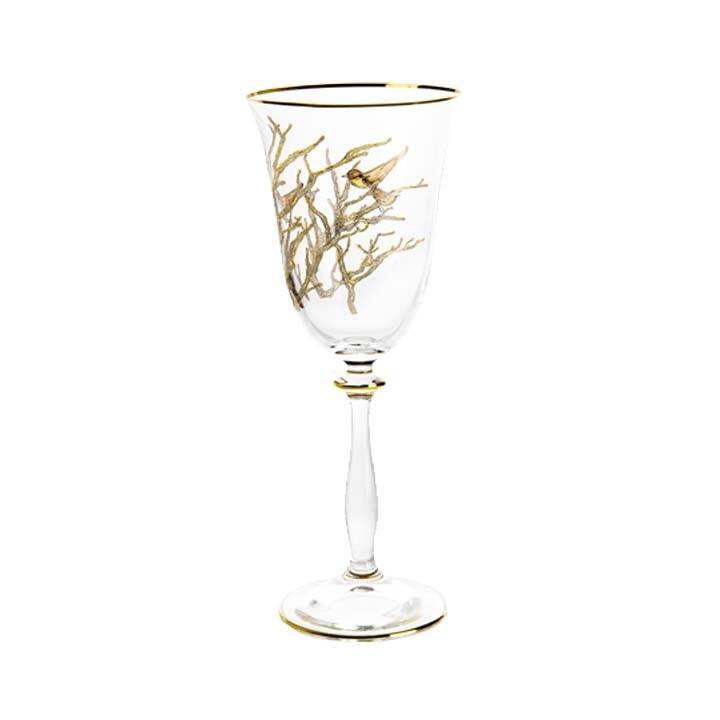 Set of 4 Gold Design Glasses