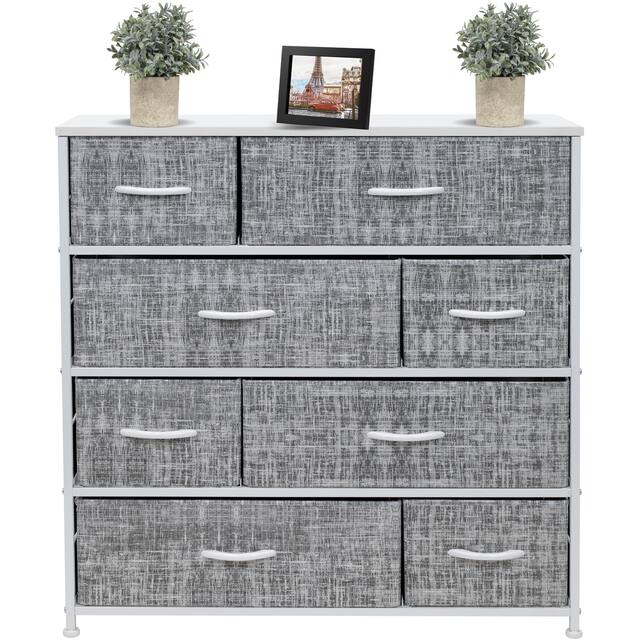 Dresser w/ 8 Drawers Furniture Storage & Chest Tower for Bedroom