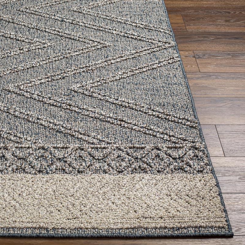 Livabliss Sarasota Scandinavian Diamond Indoor / OutdoorArea Rug
