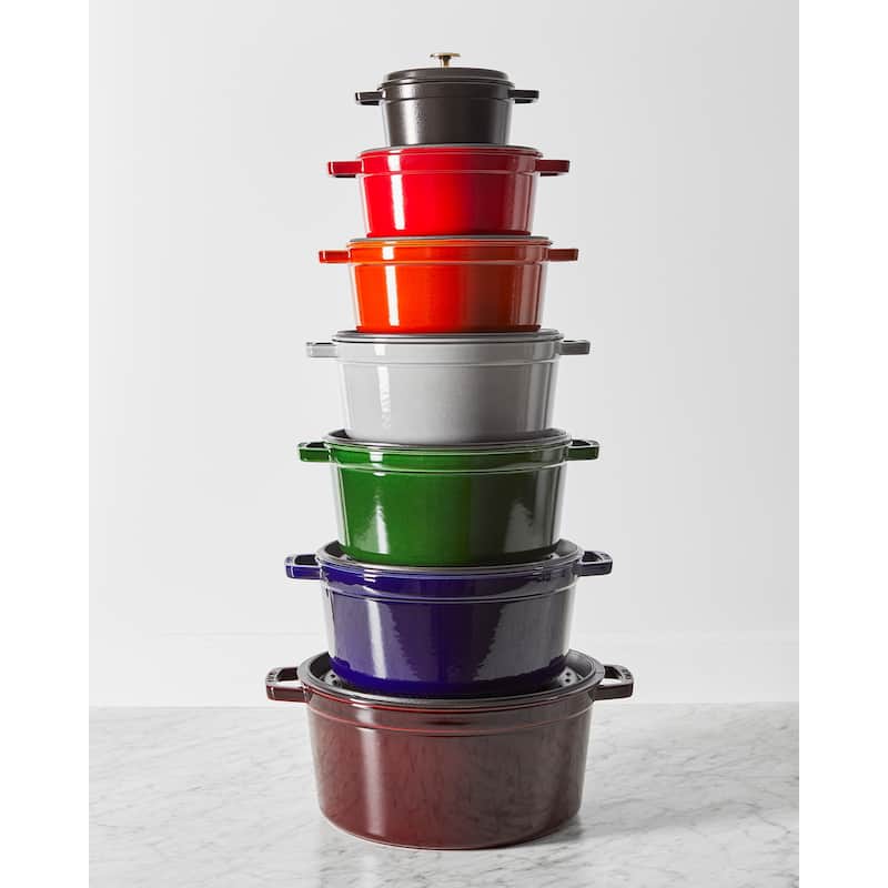 STAUB Cast Iron 13.25-qt Round Cocotte