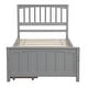 preview thumbnail 3 of 7, Twin Size Platform Bed with Two Drawers and Solid Pine Construction