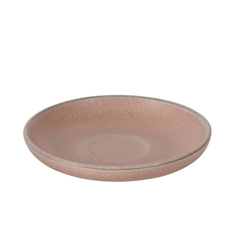 Gibson Elite William Crest 8 Piece Cup & Saucer -3.5oz Espresso Cups, 5.5" Saucers Reactive Stoneware Set