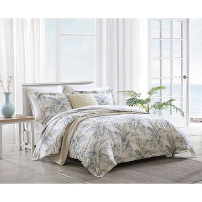 Tommy Bahama Bakers Bluff Blue Cotton 3-piece Comforter Set