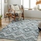 preview thumbnail 1 of 7, Siya Southwestern Area Rug 2' x 3' - Gray/Blue