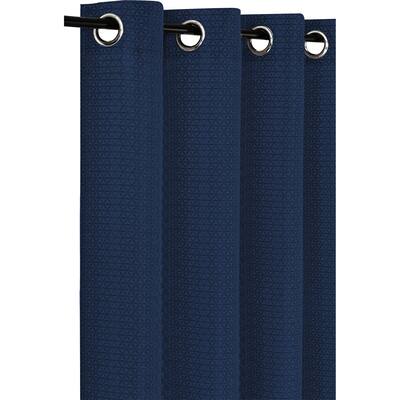 Curtain Jacquard Holli Navy - 84" x 54"